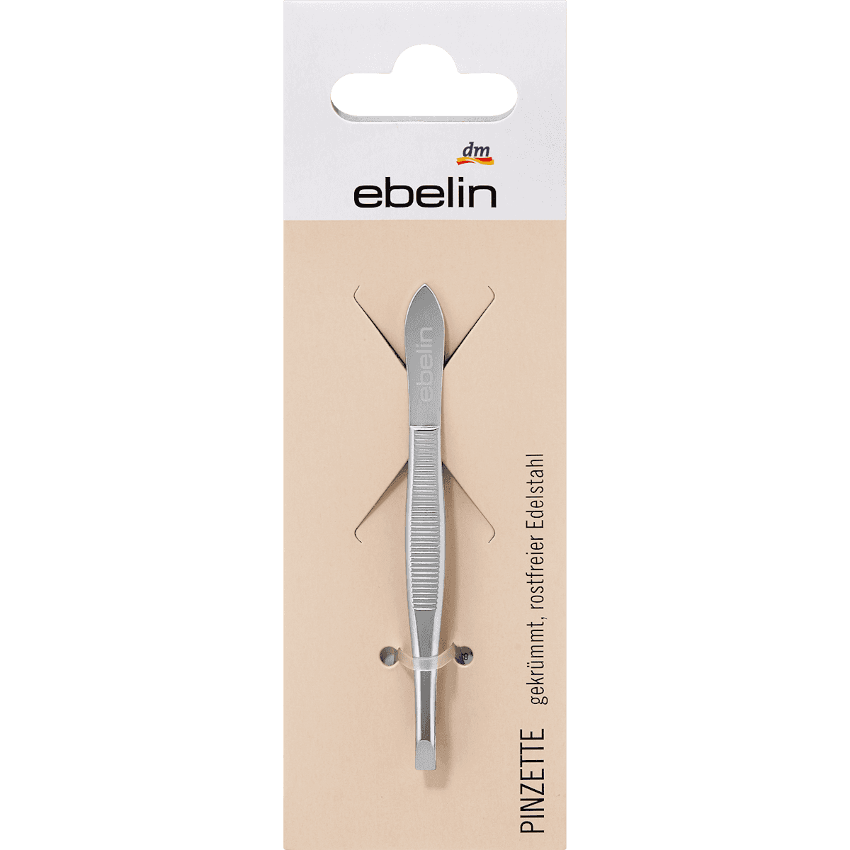 ebelin pince à épiler courbée, 1 pièce — produit allemand authentique au Maroc
