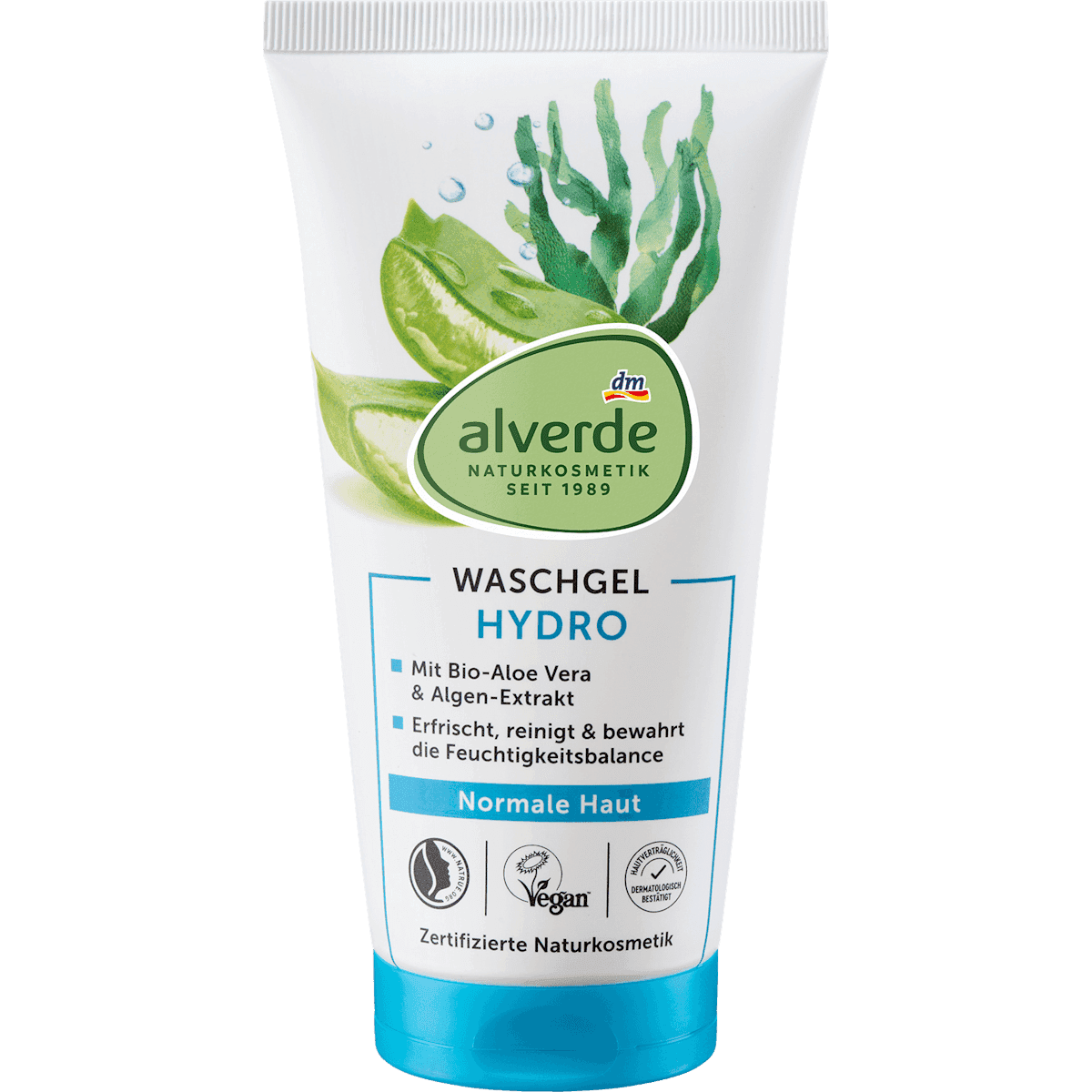 alverde NATURKOSMETIK Gel nettoyant Hydro 150 ml — produit allemand authentique au Maroc