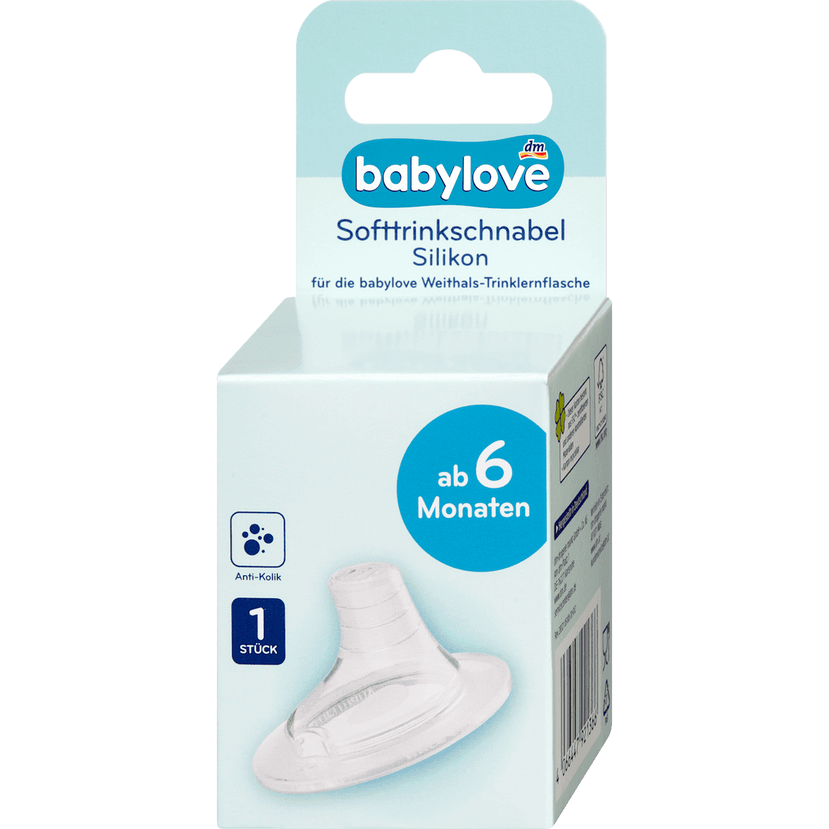 babylove Bec Souple Silicone pour Goulot Large dès 6 Mois 1 pièce — produit allemand authentique au Maroc
