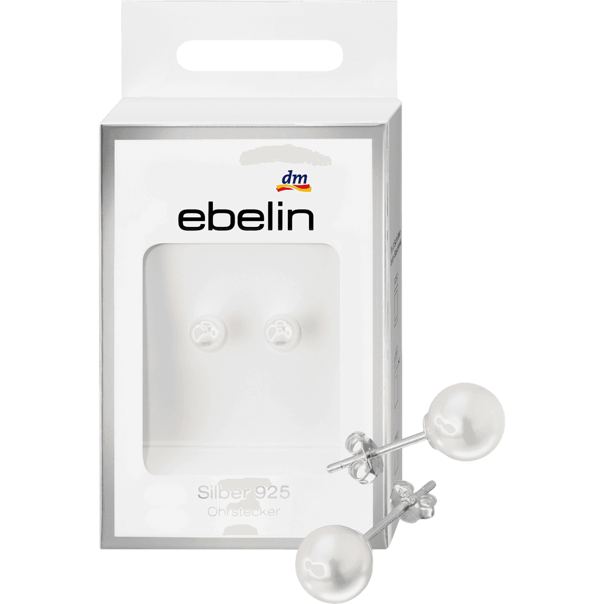 ebelin Boucles d'oreilles argent 925 perle, 2 pc — produit allemand authentique au Maroc