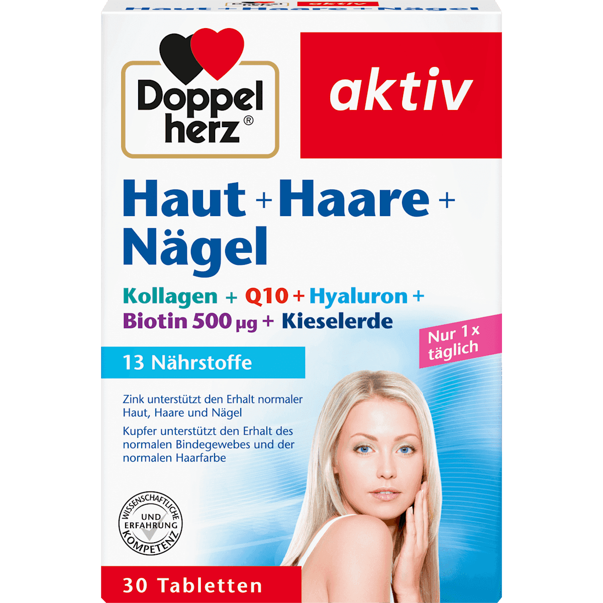 Doppelherz peau + cheveux + ongles comprimés (30 pièces), 19,9 g — منتج ألماني أصلي في المغرب
