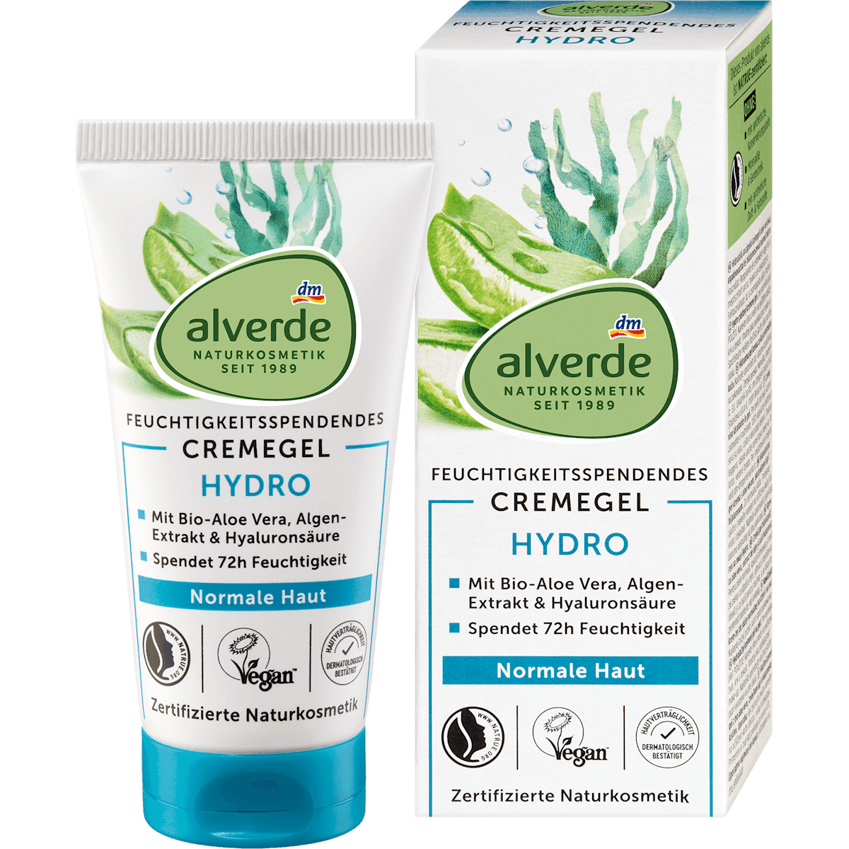 alverde NATURKOSMETIK Gel visage Hydro hydratant 50 ml — produit allemand authentique au Maroc