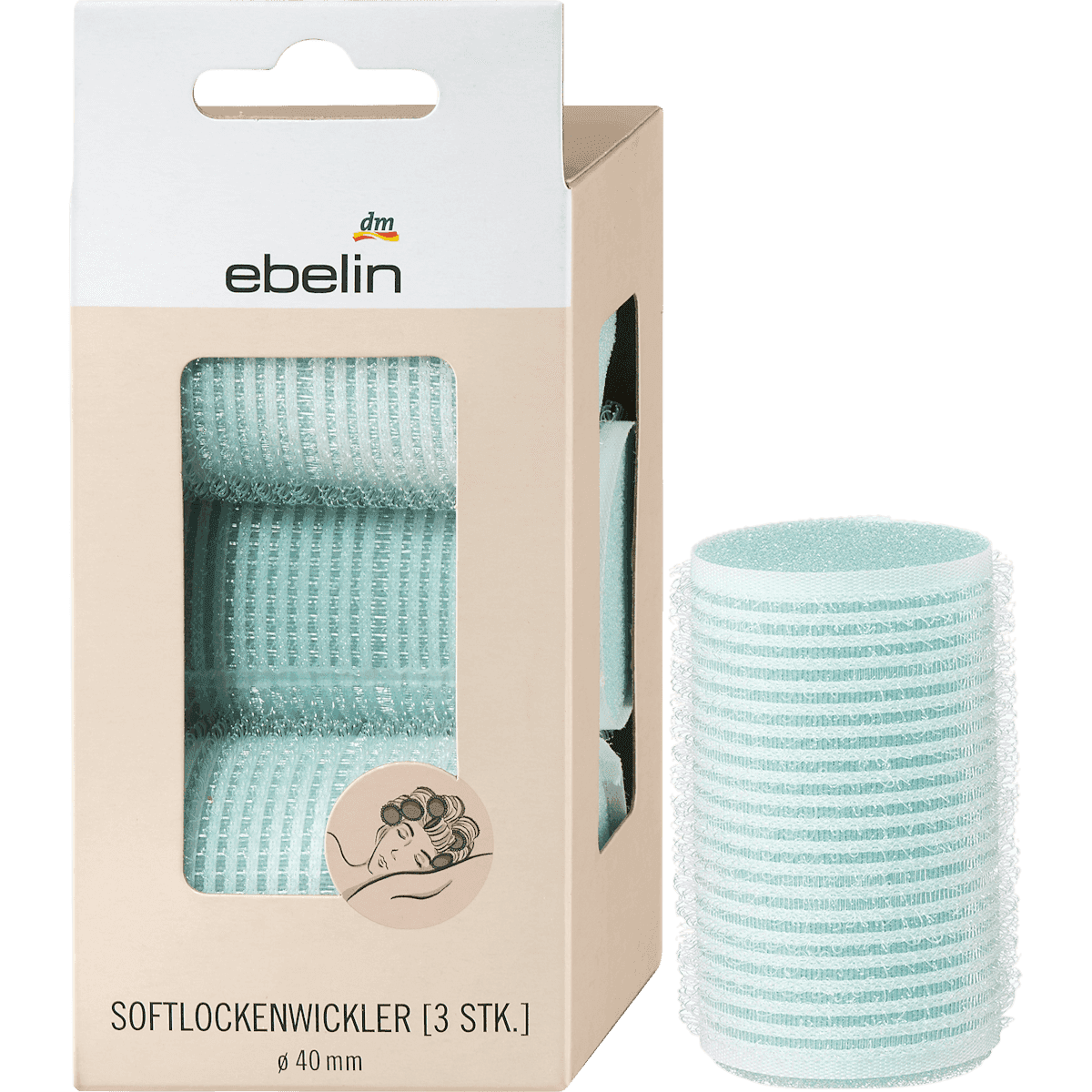 ebelin Bigoudis souples Ø 40 mm, 3 pc — produit allemand authentique au Maroc