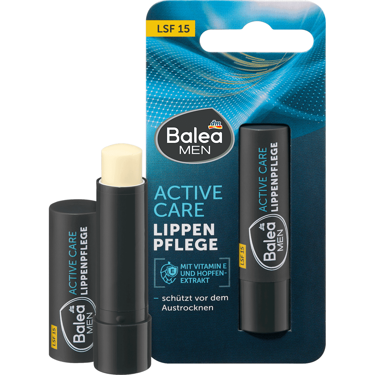 Balea MEN lip care active care LSF 15, 4,8 g — authentic German product in Morocco