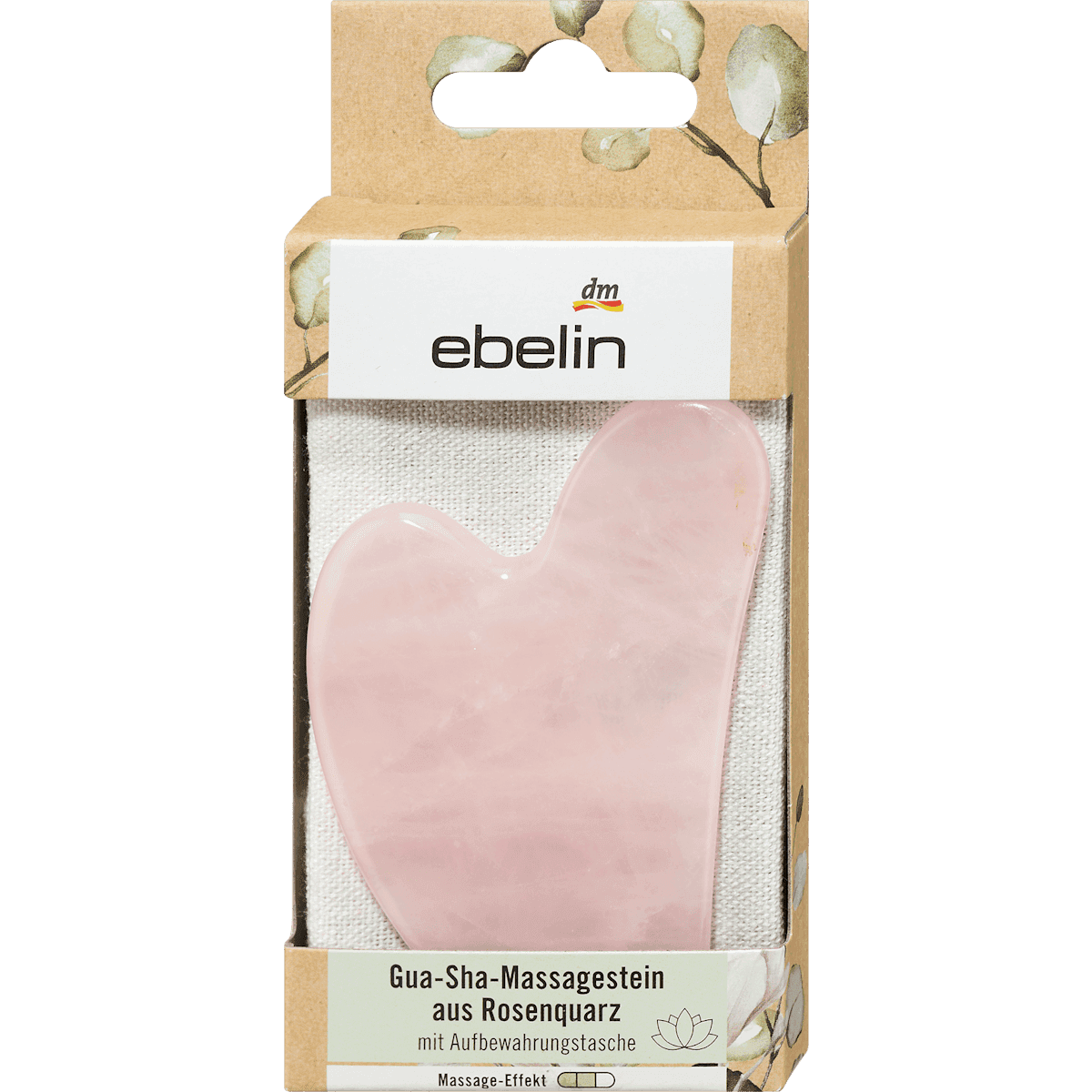 ebelin Gua Sha forme Y quartz rose 1 pièce — produit allemand authentique au Maroc