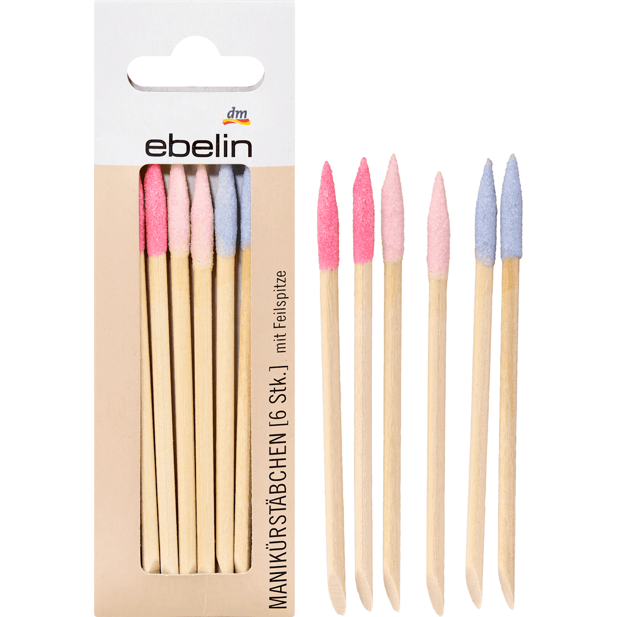 ebelin Bâtonnets de Manucure, 6 pièces — produit allemand authentique au Maroc