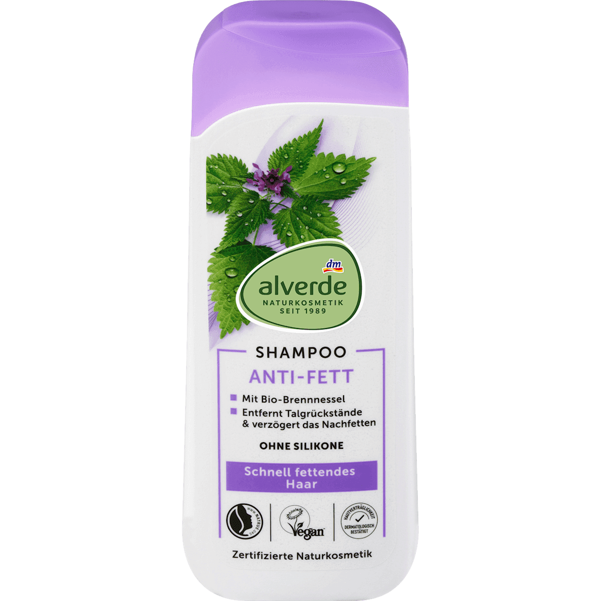 alverde NATURKOSMETIK shampoo Anti-Gras 200 ml — authentic German product in Morocco