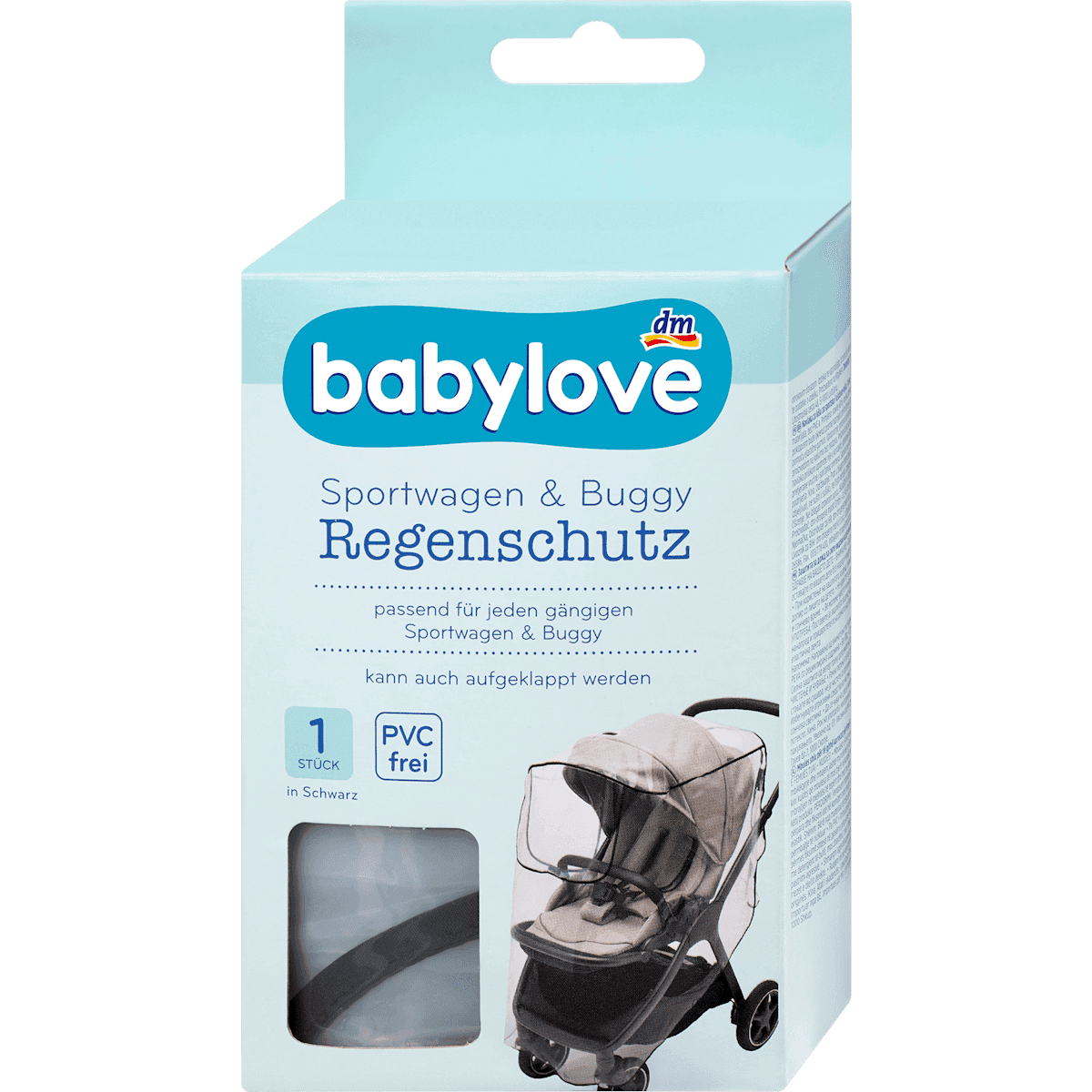 babylove Protection pluie pour poussettes & buggys, 1 pc — produit allemand authentique au Maroc