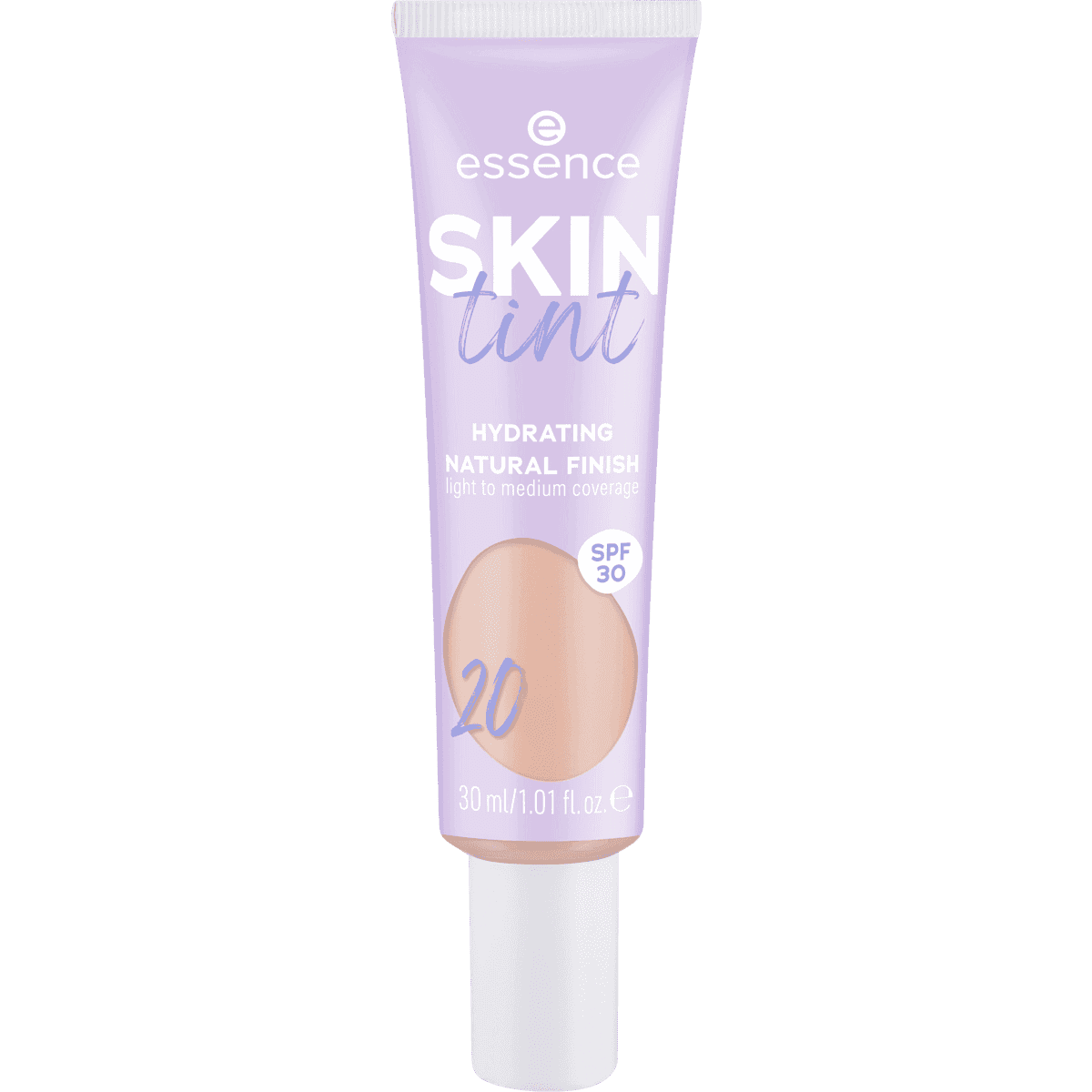 essence foundation Skin Tint Hydrating Natural Finish SPF 30 20, 30 ml — authentic German product in Morocco