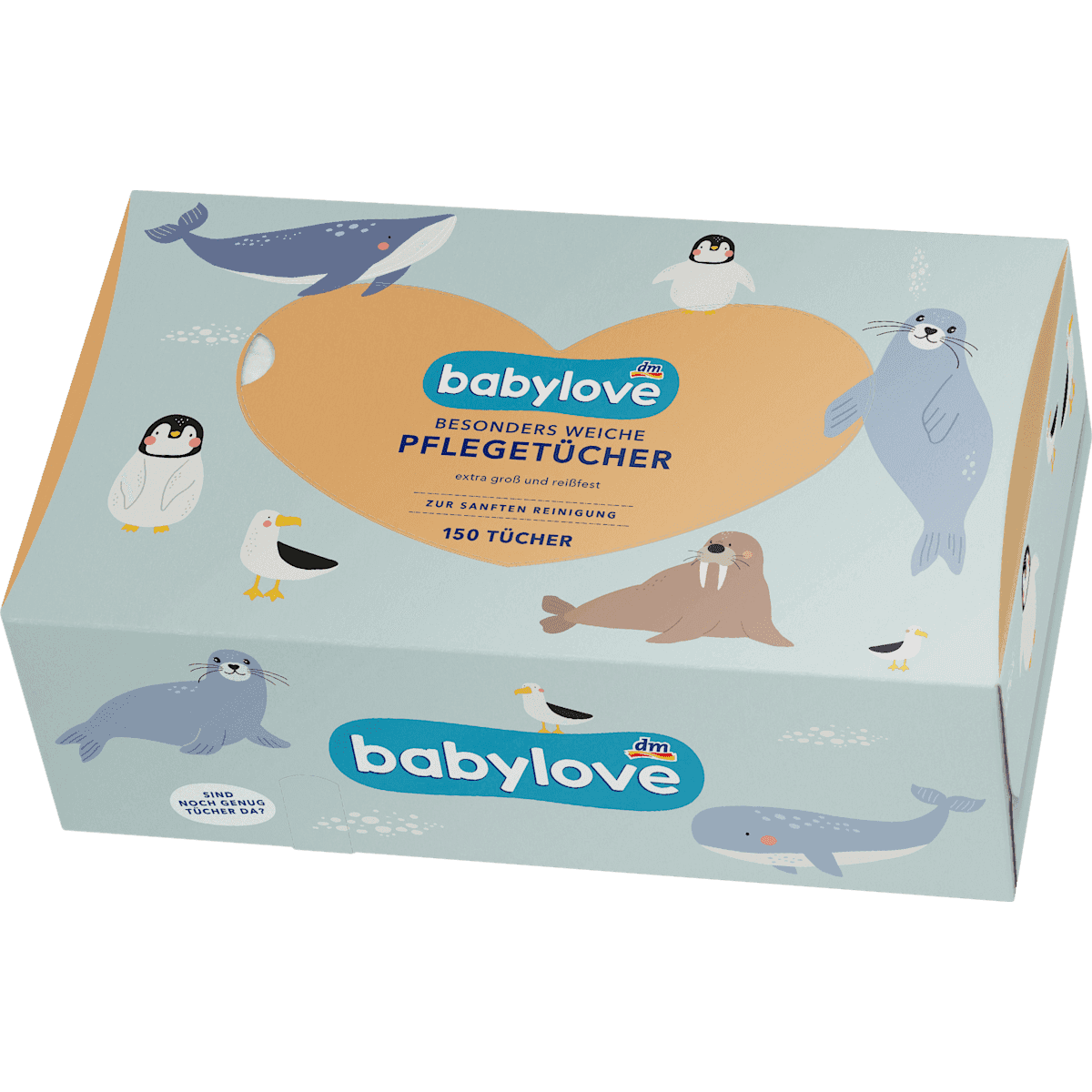 babylove Lingettes bébé sèches 3 plis 150 pièces — produit allemand authentique au Maroc