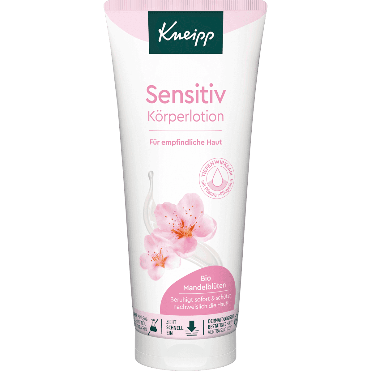 Kneipp Lait corporel Sensitiv fleurs d'amandier, 200 ml — produit allemand authentique au Maroc