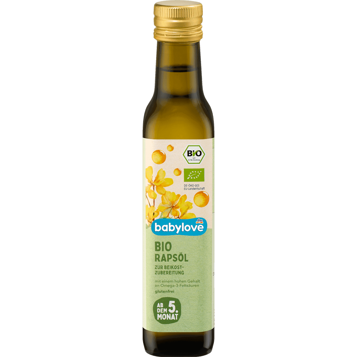 babylove huile de colza pour bébé dès 5 mois 250 ml — produit allemand authentique au Maroc