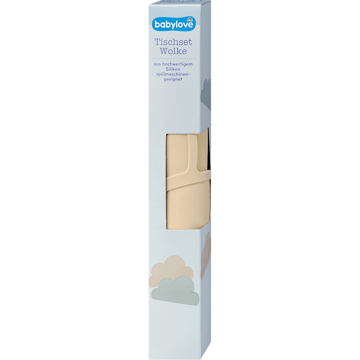 babylove Set de table silicone beige, 1 pièce — produit allemand authentique au Maroc