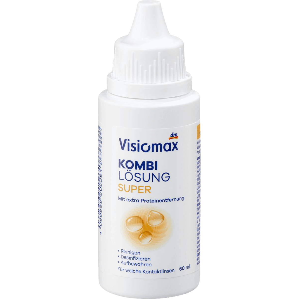 Visiomax Solution lentilles tout-en-un Super format voyage, 60 ml — produit allemand authentique au Maroc