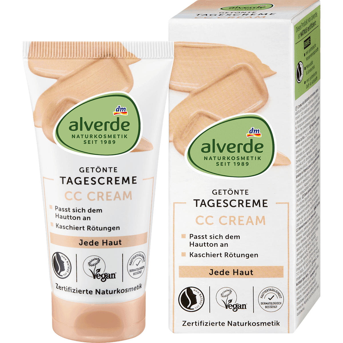 alverde NATURKOSMETIK CC Cream correction de couleur 50 ml — produit allemand authentique au Maroc