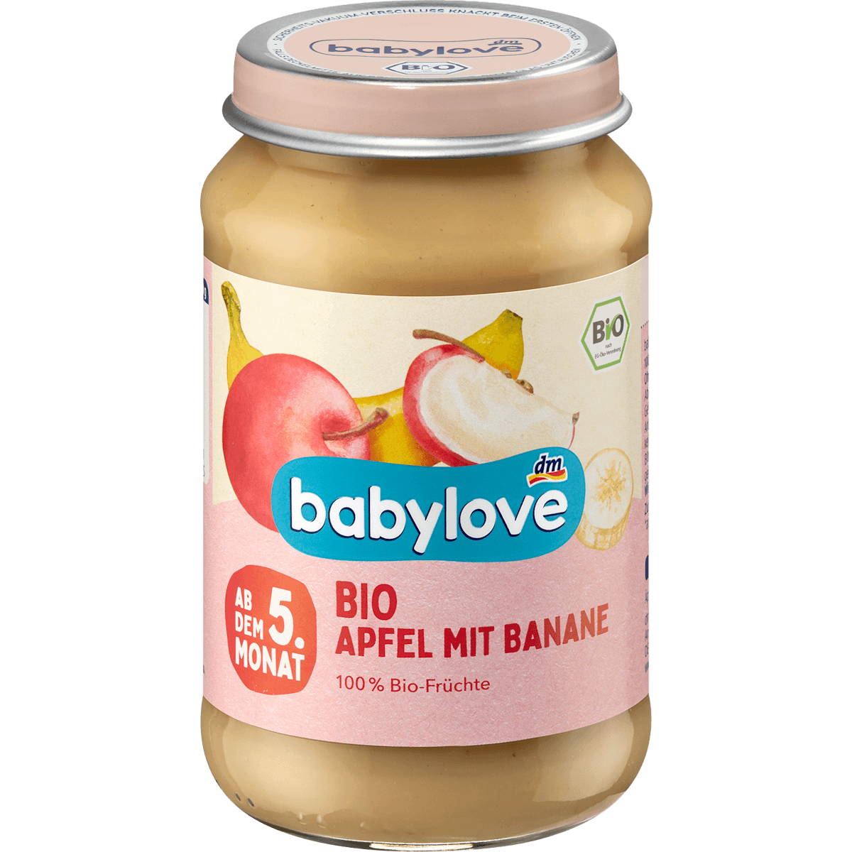 babylove Fruits pomme et banane dès 5 mois 190 g — produit allemand authentique au Maroc