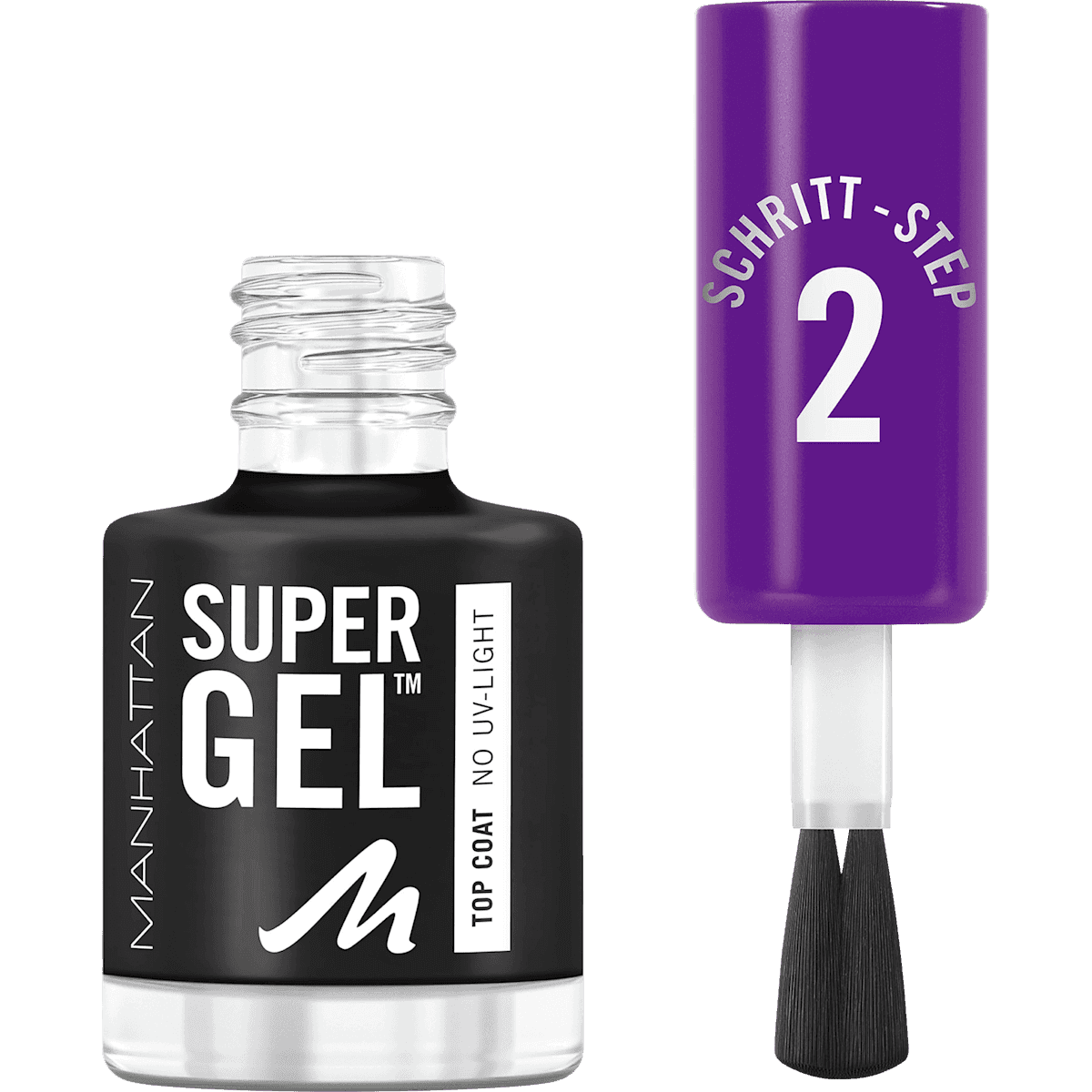 MANHATTAN Cosmetics Top Coat Super Gel 1, 12 ml — produit allemand authentique au Maroc