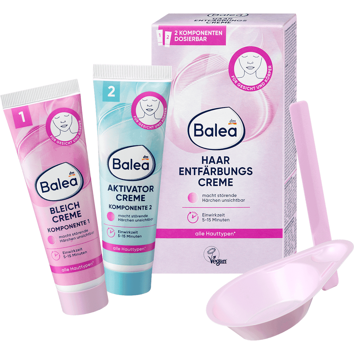 Balea crème décolorante poils 100 ml — produit allemand authentique au Maroc