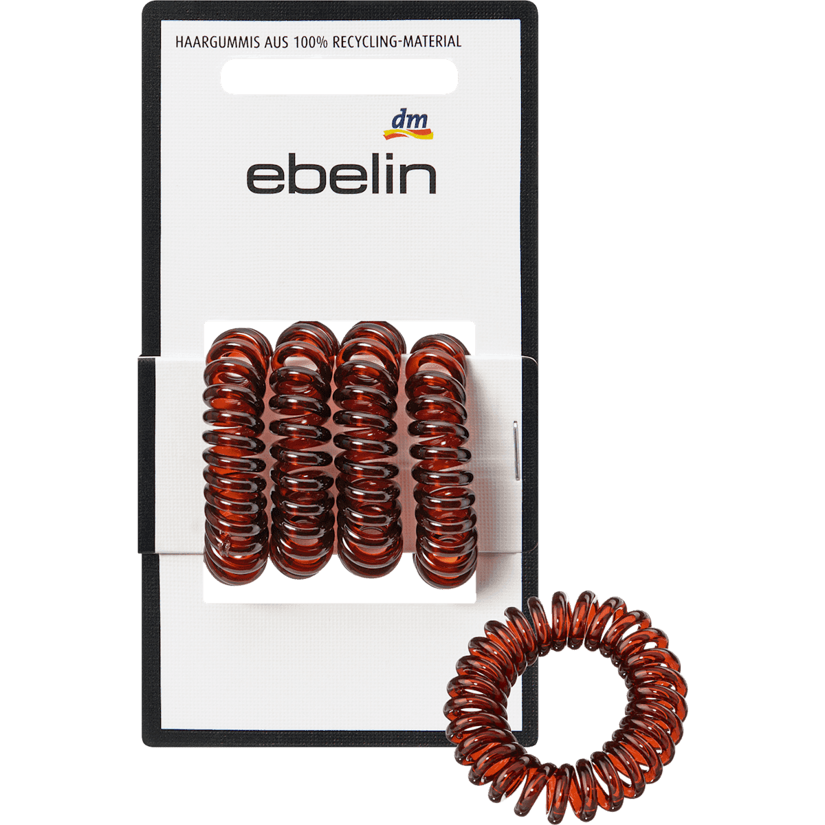 ebelin Élastiques spirale petits marron 4 pièces — produit allemand authentique au Maroc