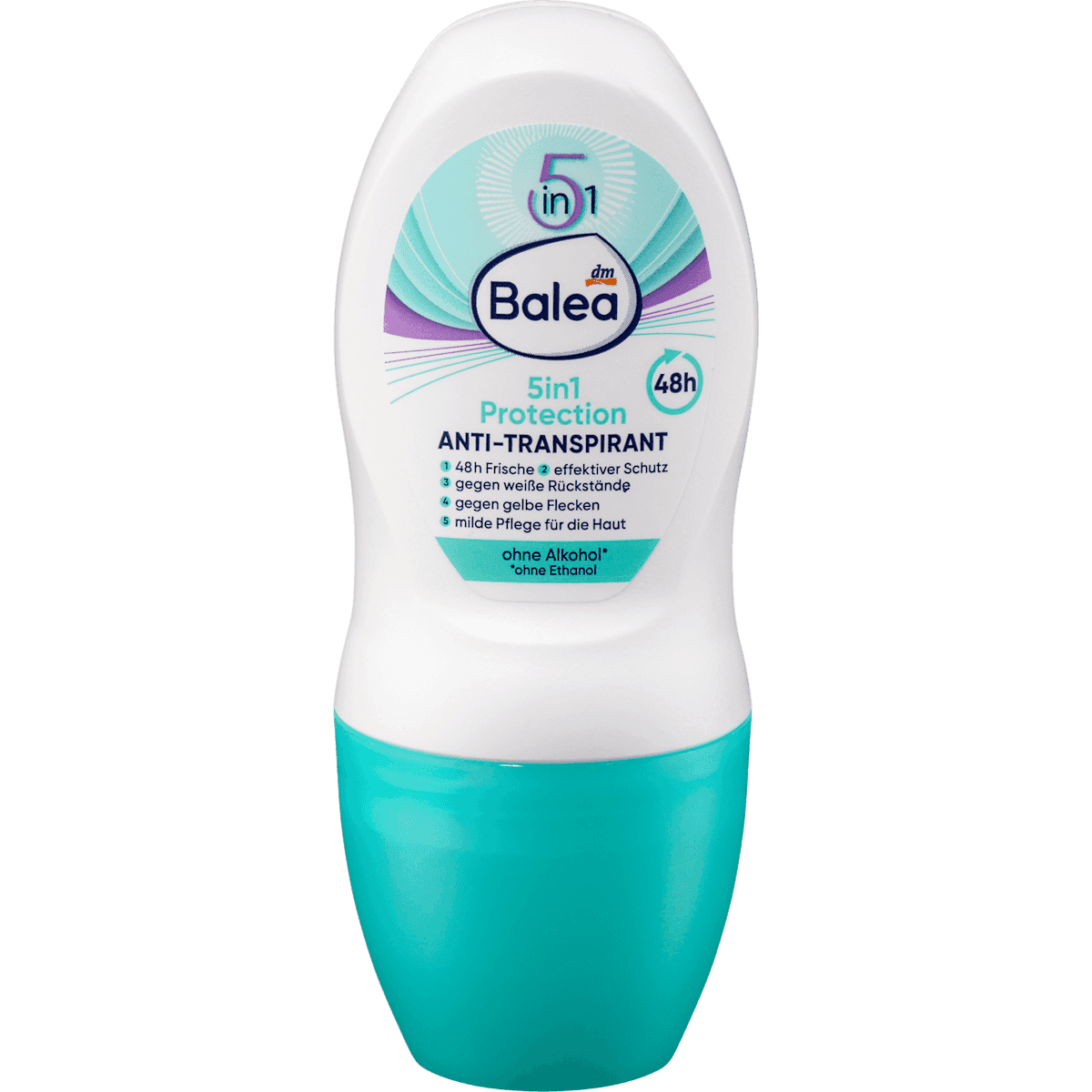 Balea antiperspirant Deo roll-on Protection 5in1 50 ml — authentic German product in Morocco