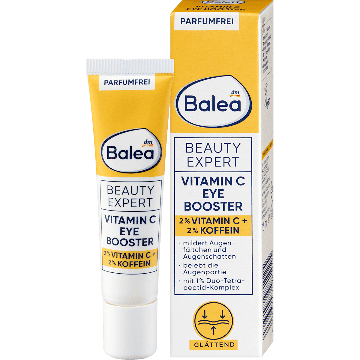 Balea Soin des yeux Beauty Expert Vitamine C Eye Booster, 15 ml — produit allemand authentique au Maroc