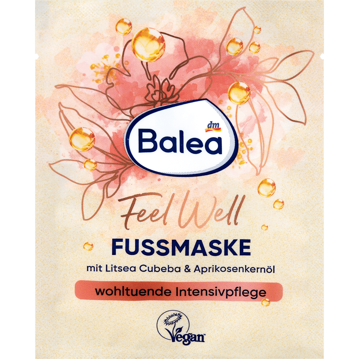 Balea masque pieds Feel Well litsea cubeba & huile noyau d'abricot 15 ml — منتج ألماني أصلي في المغرب