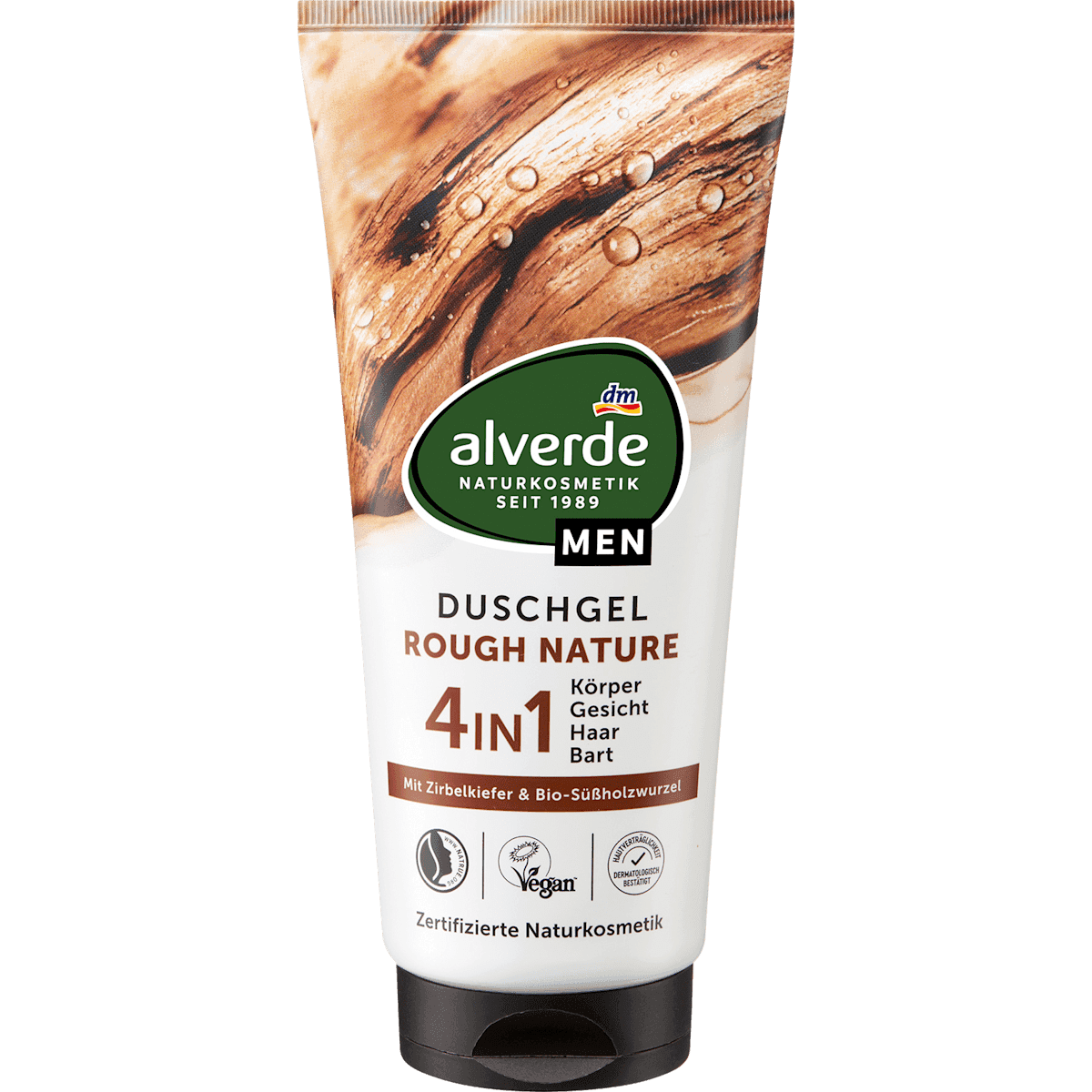 alverde MEN Gel douche Rough Nature 4en1 200 ml — منتج ألماني أصلي في المغرب