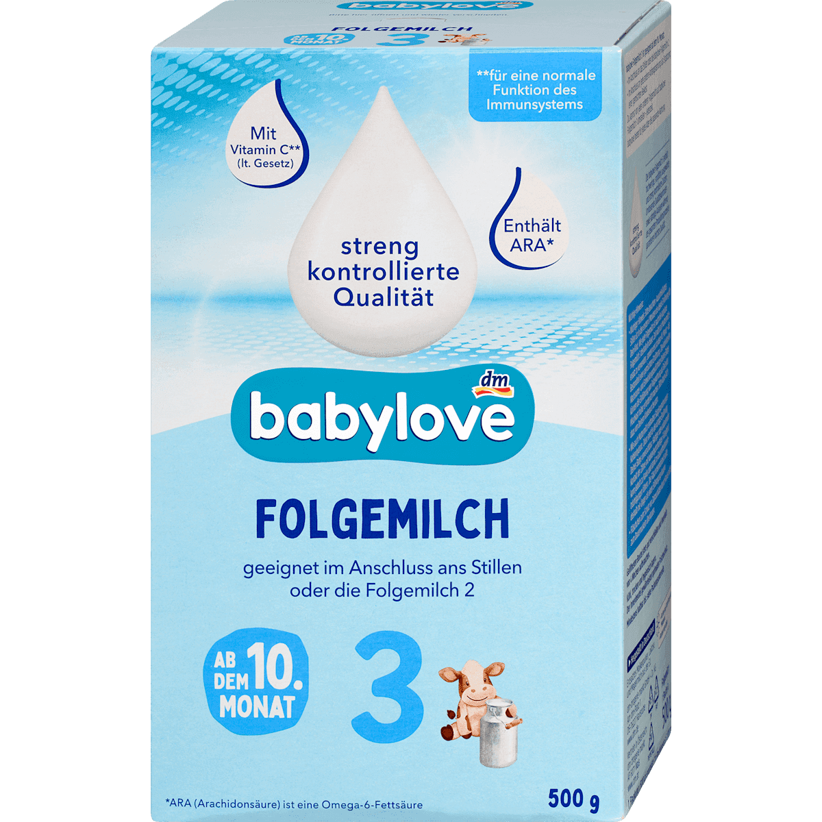 babylove Lait de suite 3 dès le 10e mois 500 g — produit allemand authentique au Maroc