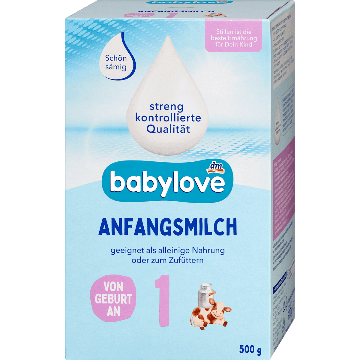 babylove Lait 1er âge dès la naissance, 500 g — produit allemand authentique au Maroc