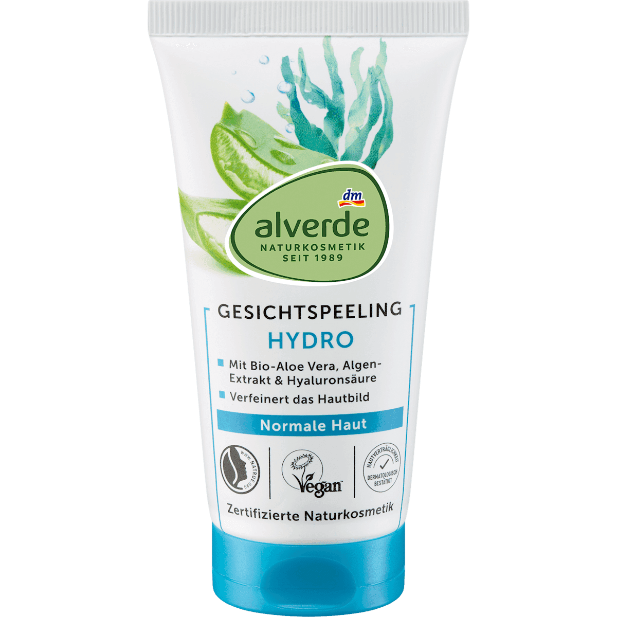 alverde NATURKOSMETIK Gommage visage Hydro 75 ml — produit allemand authentique au Maroc