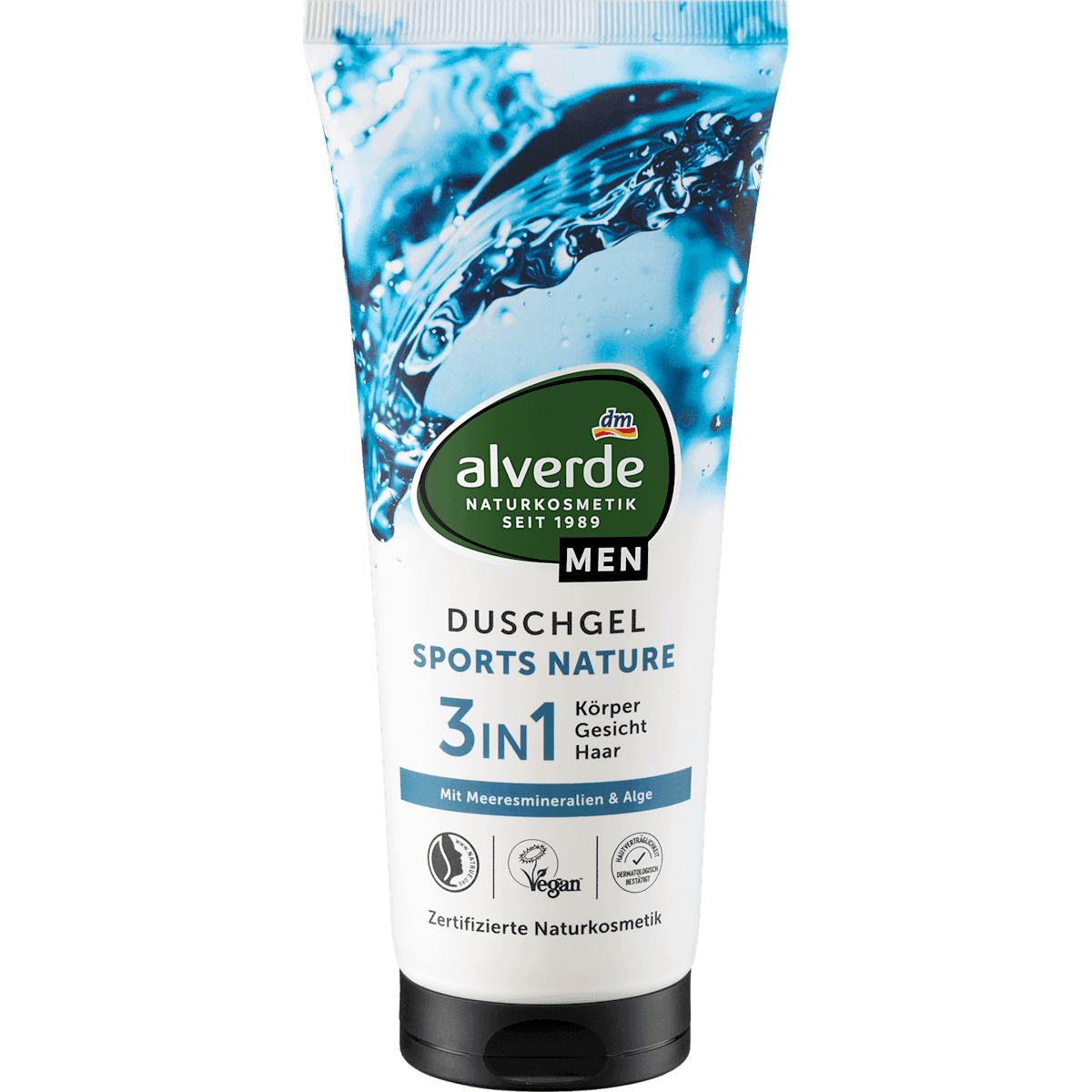 alverde MEN Gel douche Sports Nature 3en1 200 ml — منتج ألماني أصلي في المغرب