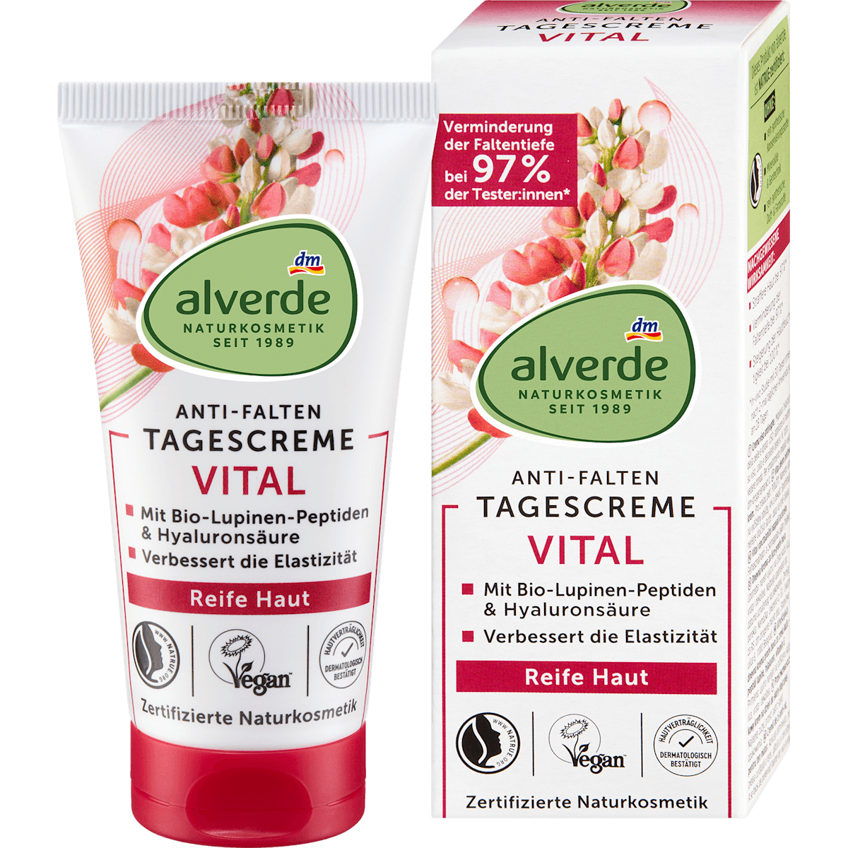alverde NATURKOSMETIK Crème visage anti-rides peau mature 50 ml — منتج ألماني أصلي في المغرب