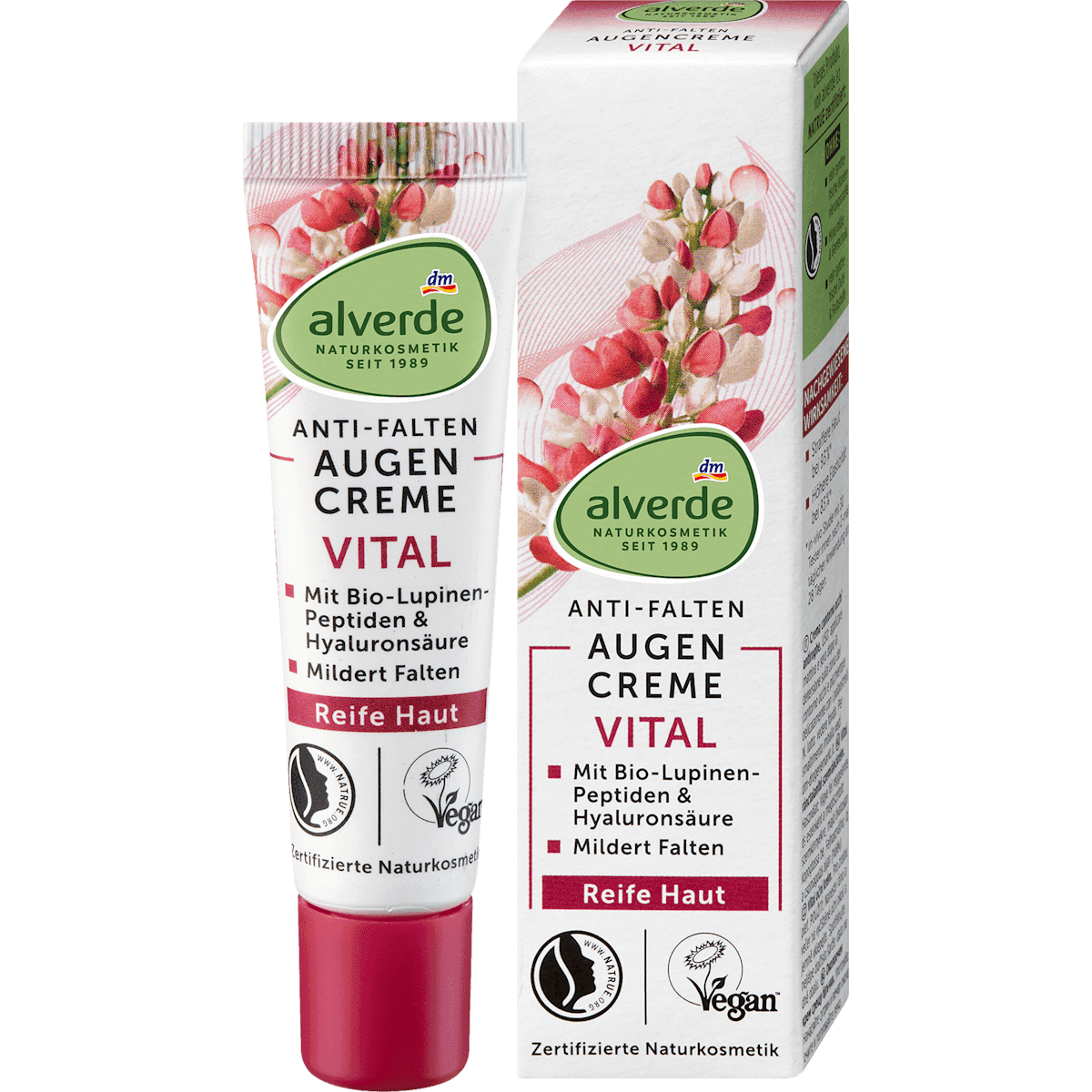 alverde NATURKOSMETIK crème yeux Vital 15 ml — produit allemand authentique au Maroc