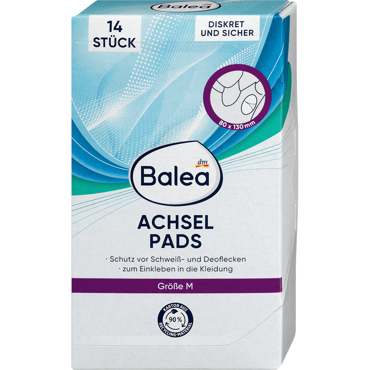Balea pads anti-transpiration size M 14 pcs — authentic German product in Morocco
