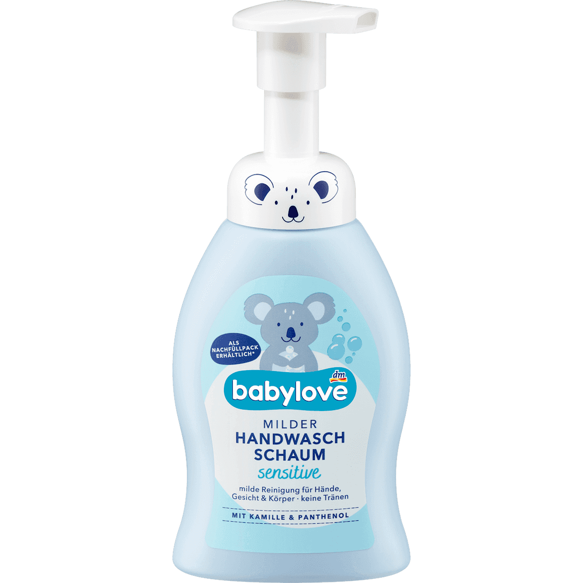 babylove Mousse lavante mains douce sensitive 250 ml — produit allemand authentique au Maroc