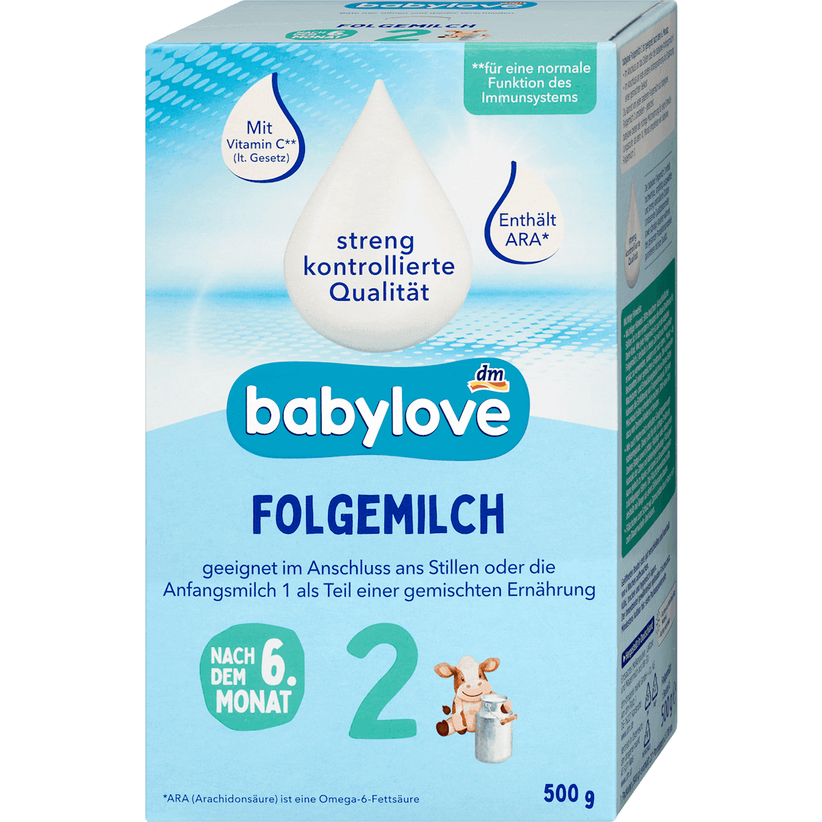babylove Lait de suite 2 après le 6e mois 500 g — produit allemand authentique au Maroc