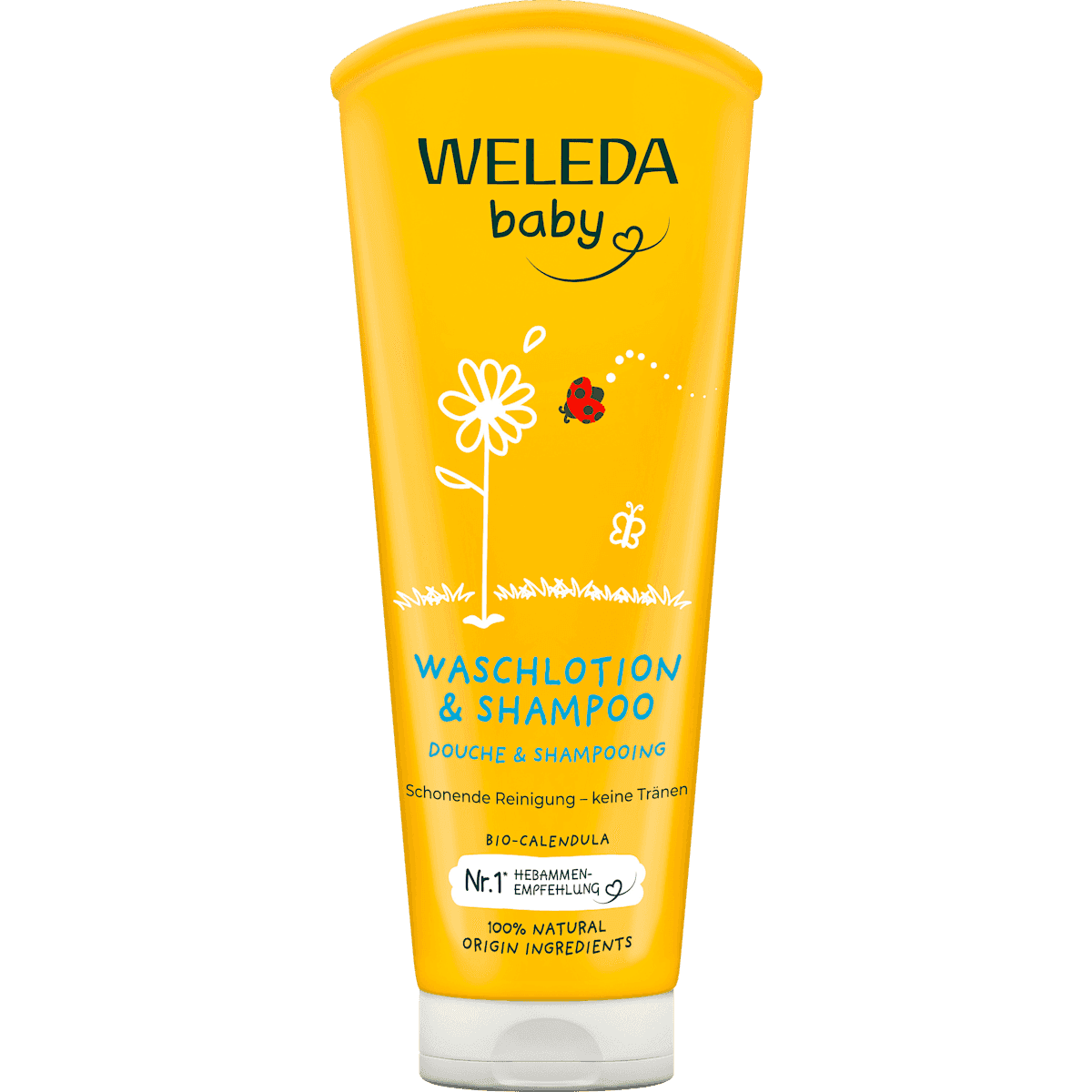 Weleda Bébé Lotion lavante & Shampooing Calendula, 200 ml — منتج ألماني أصلي في المغرب