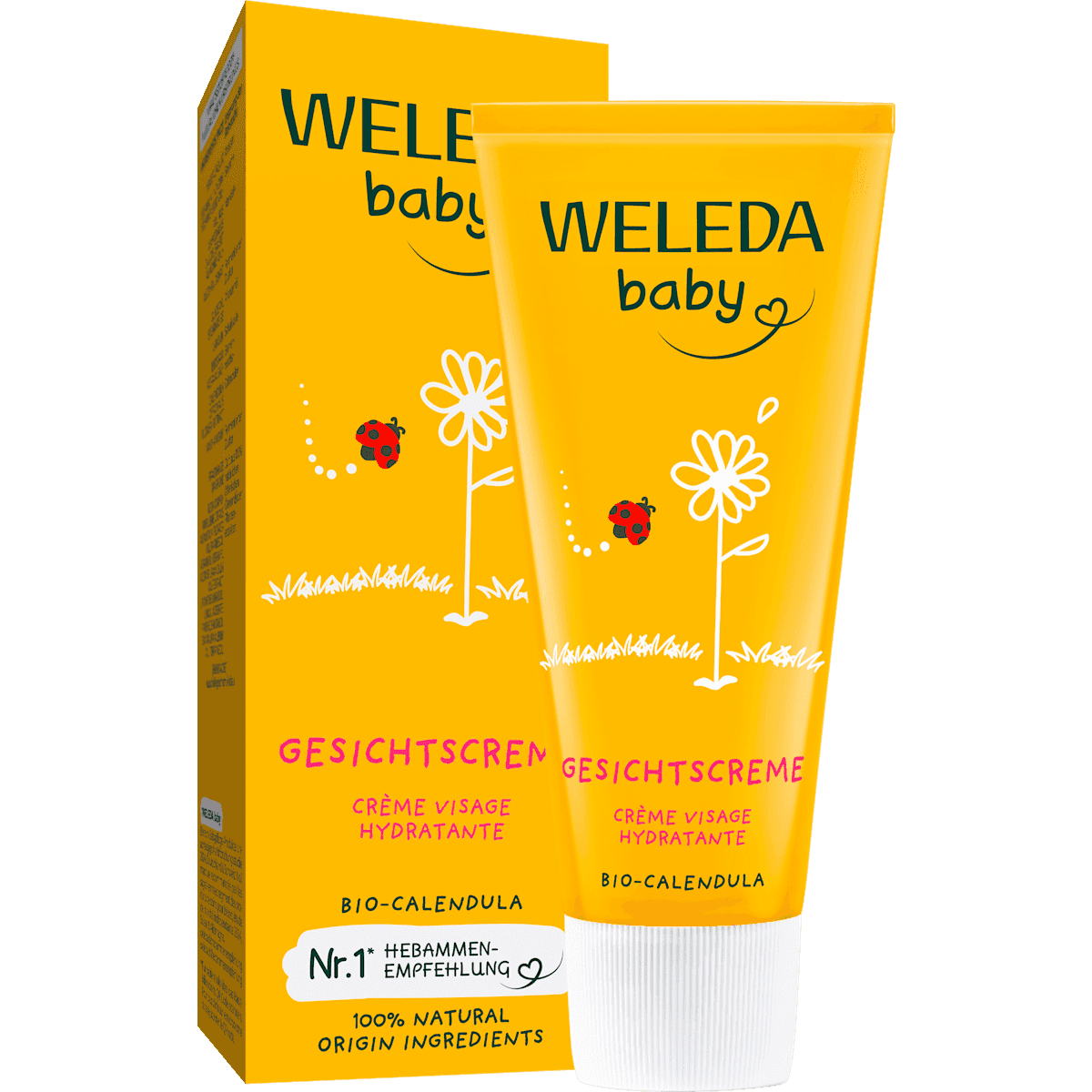 Weleda Bébé crème visage Calendula, 50 ml — produit allemand authentique au Maroc