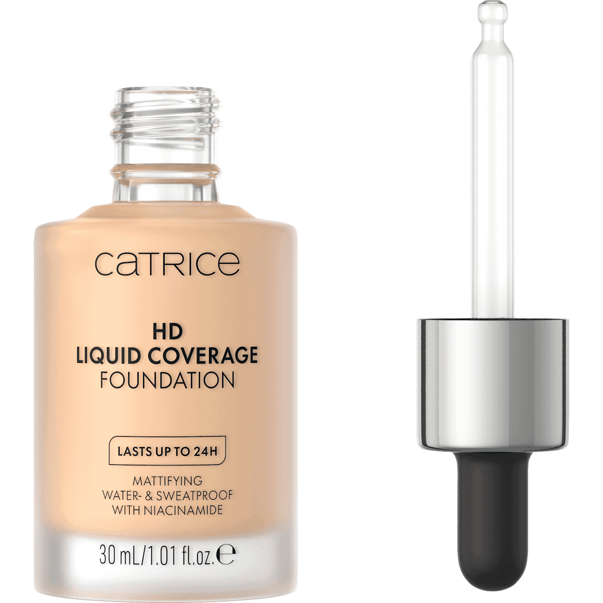 Catrice Fond de teint Liquid HD Coverage Waterproof 008 Fair Beige, 30 ml — منتج ألماني أصلي في المغرب