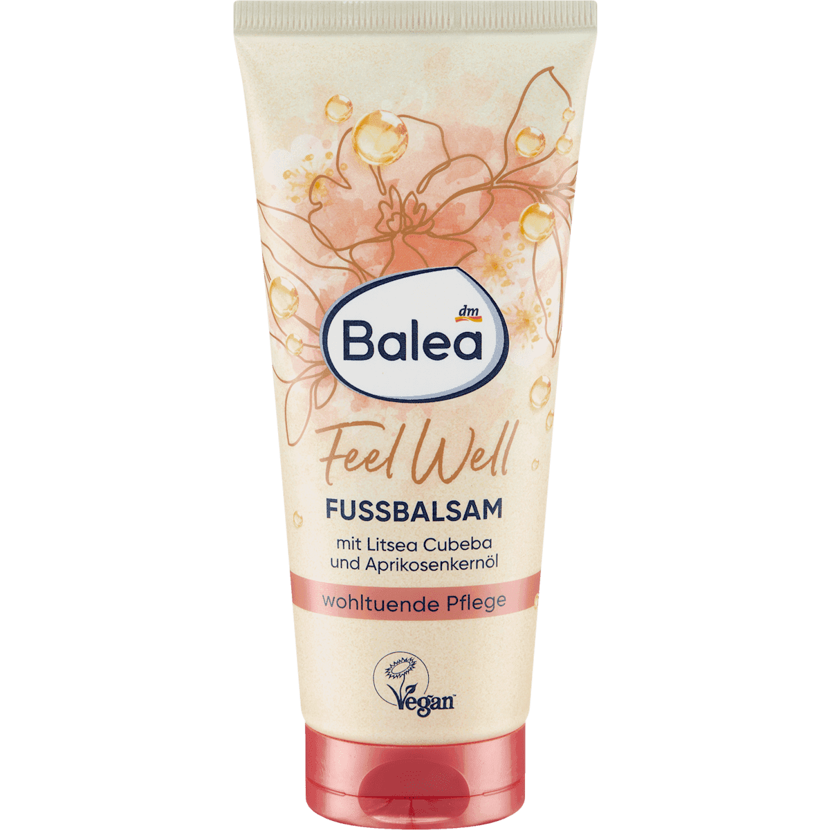 Balea Baume pieds Feel Well Litsea Cubeba & huile d'abricot, 100 ml — produit allemand authentique au Maroc