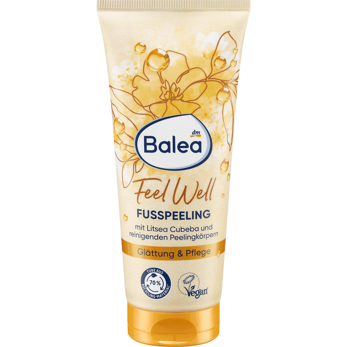 Balea gommage pieds Feel Well Litsea Cubeba 100 ml — produit allemand authentique au Maroc