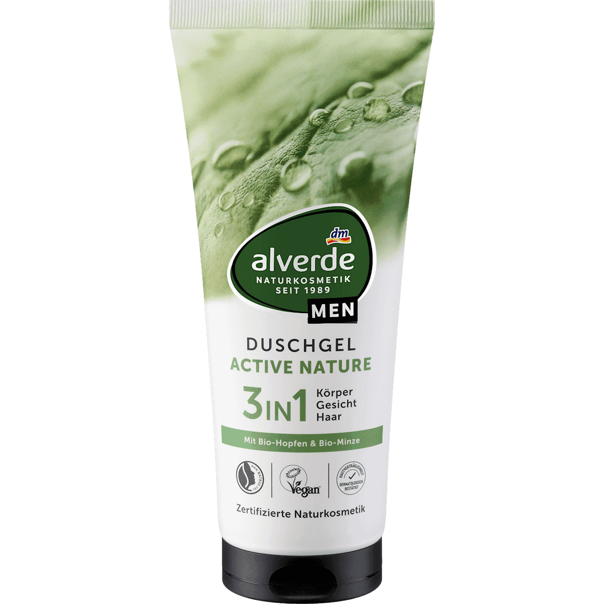 alverde MEN Gel douche Active Nature 3en1 200 ml — منتج ألماني أصلي في المغرب