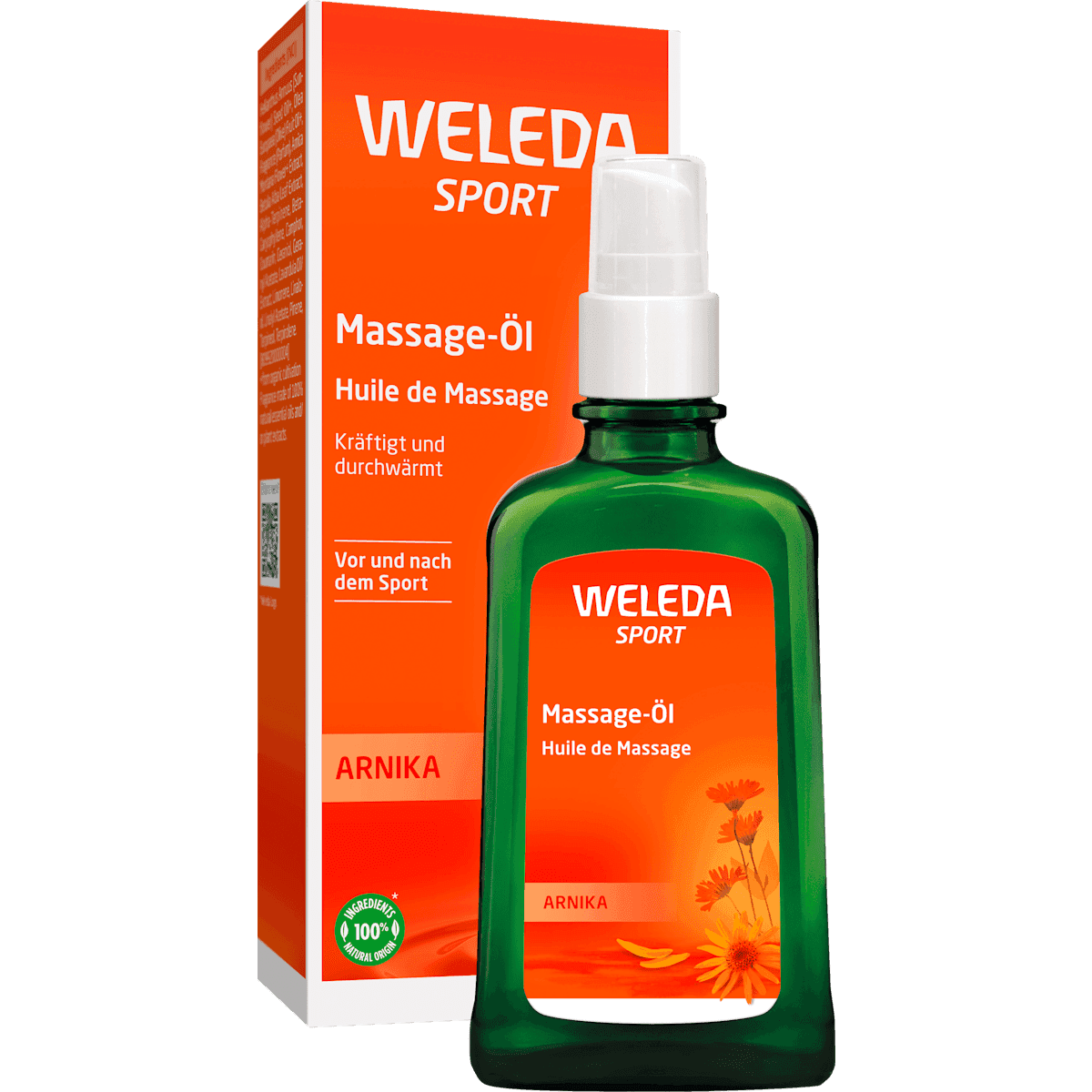 Weleda Huile de massage arnica, 100 ml — produit allemand authentique au Maroc