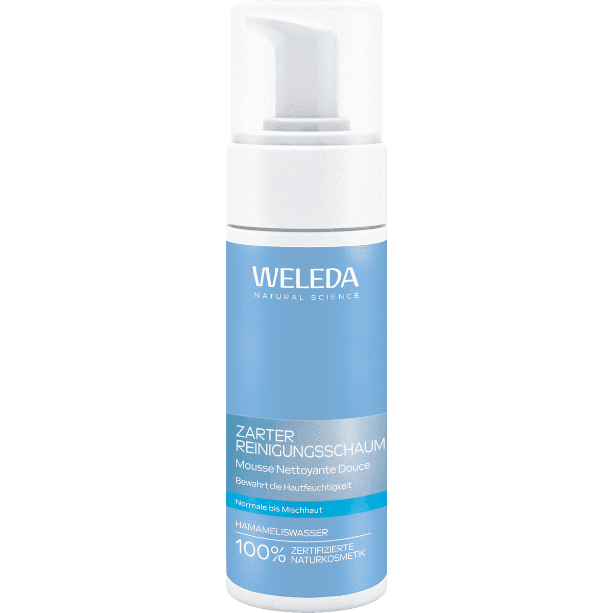 Weleda Mousse nettoyante délicate, 150 ml — produit allemand authentique au Maroc