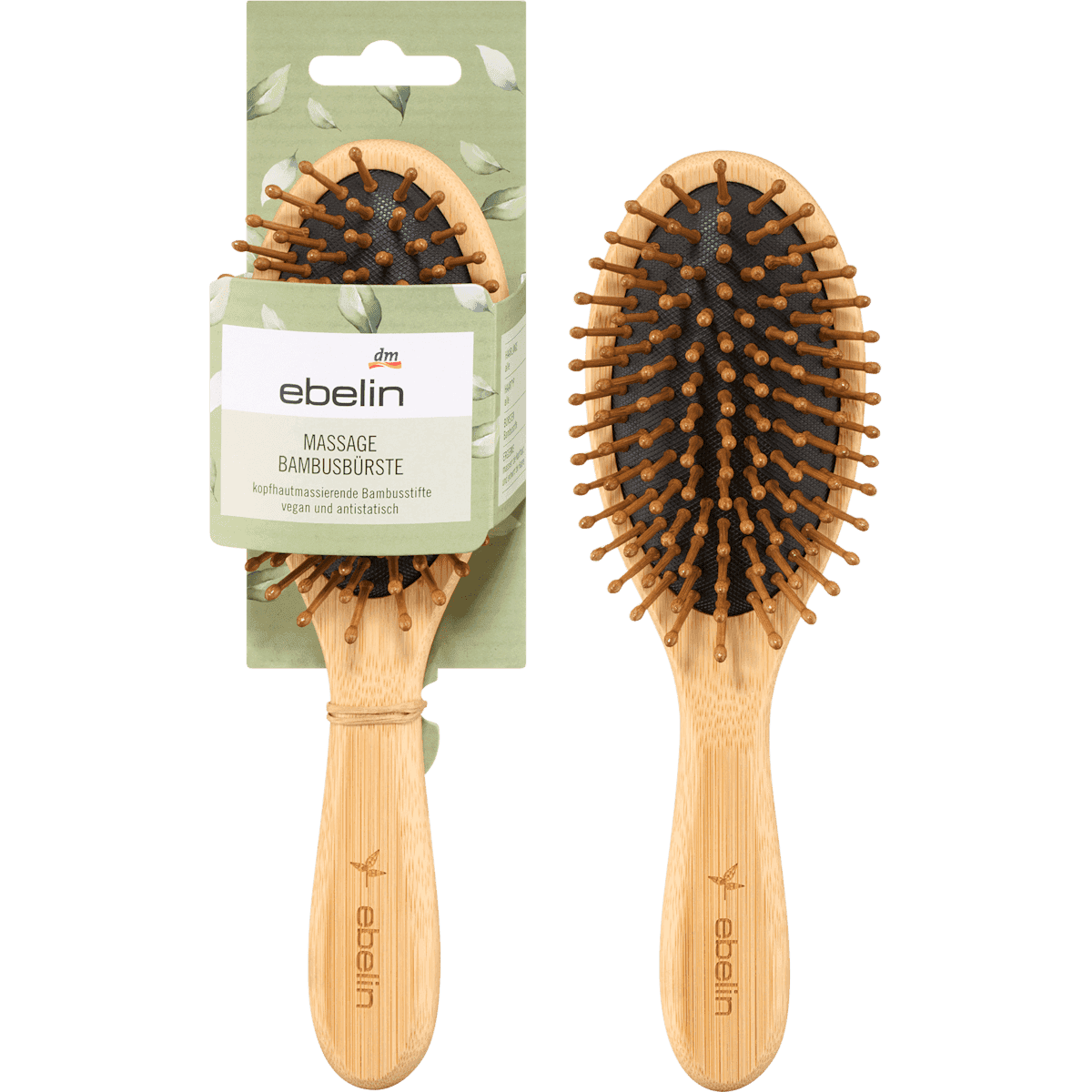 ebelin brosse de massage du cuir chevelu bambou 1 pièce — produit allemand authentique au Maroc