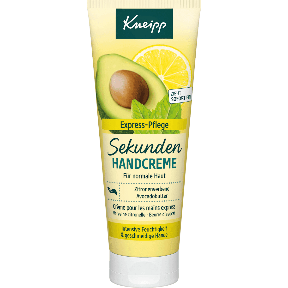 Kneipp Crème mains Sekunden Zitronenverbene & Avocadobutter, 75 ml — منتج ألماني أصلي في المغرب