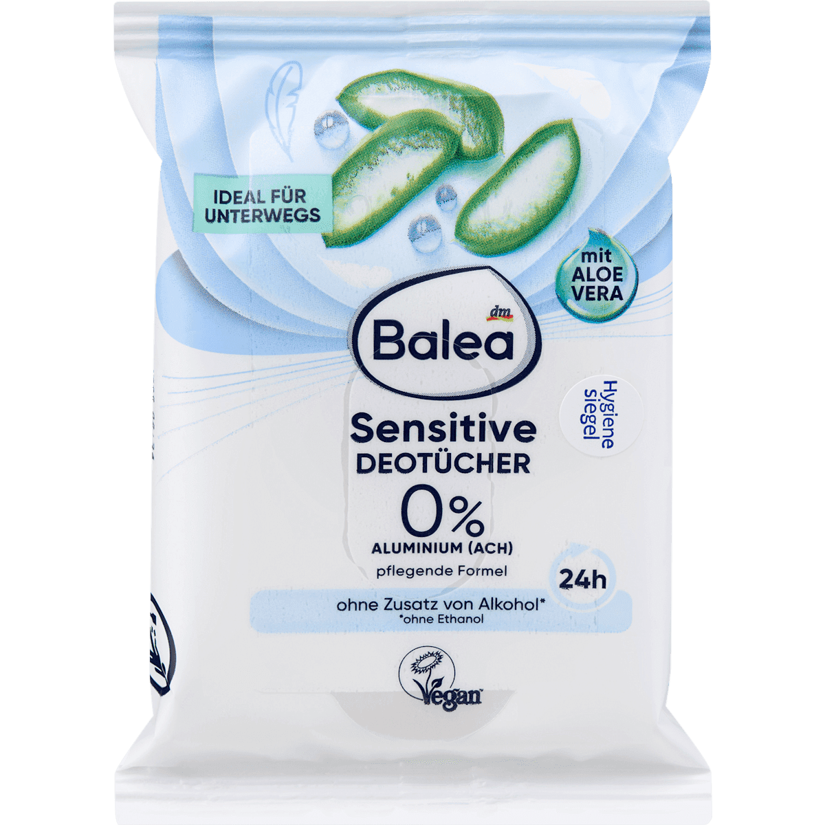 Balea Wipes déodorantes Sensitive 10 pcs — authentic German product in Morocco