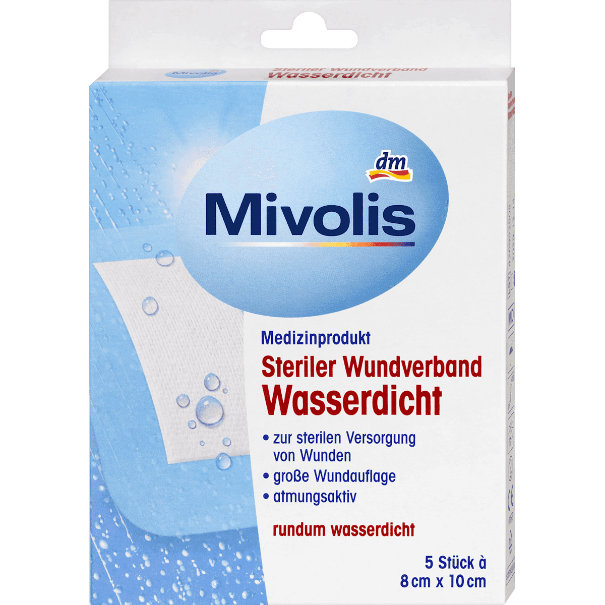 Mivolis Plaster sterile imperméable 5 pcs — authentic German product in Morocco