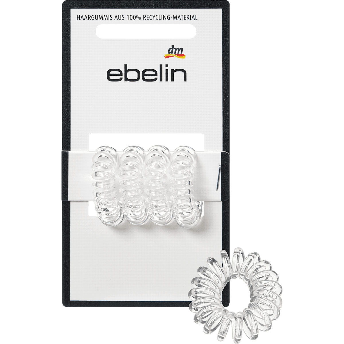 ebelin élastiques spirale mini transparents, 4 pièces — produit allemand authentique au Maroc