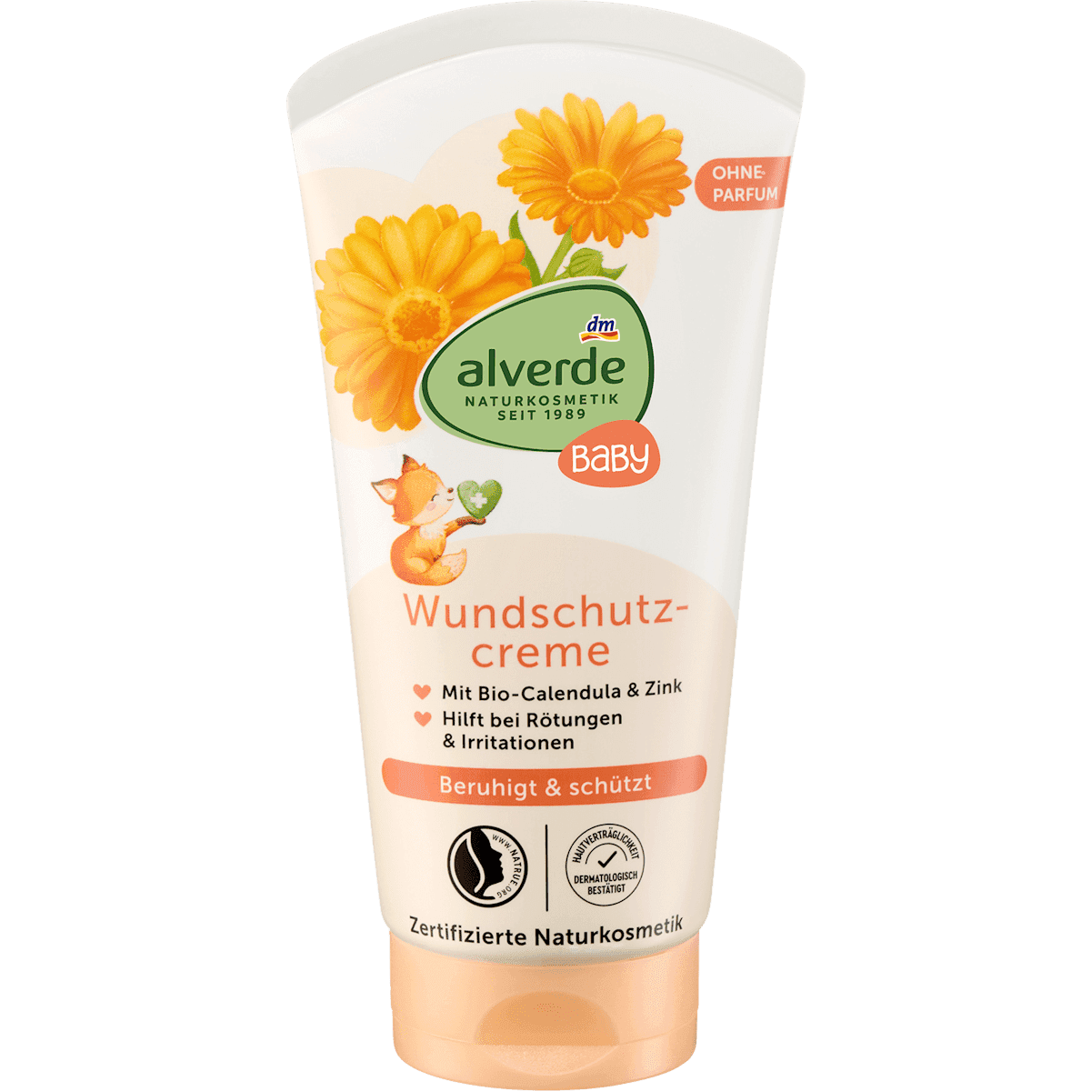 alverde BABY alverde Bébé crème protectrice contre les rougeurs 75 ml — produit allemand authentique au Maroc